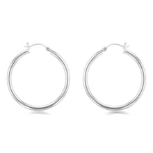 Load image into Gallery viewer, Sterling Silver Plain 30mm Hoop Earrings