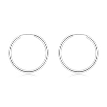 Load image into Gallery viewer, Sterling Silver Plain 20mm Sleeper Earring