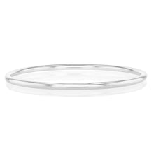 Load image into Gallery viewer, Sterling Silver Plain 3mm Rounded 60mm Bangle
