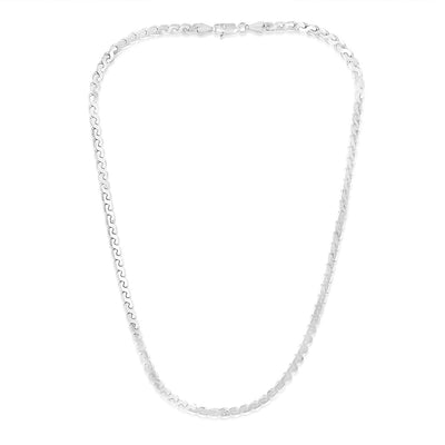 Sterling Silver Fancy 150 Gauge 45cm Chain