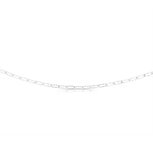 Load image into Gallery viewer, Sterling Silver Textured Paperclip 60 Gauge 60cm Chain