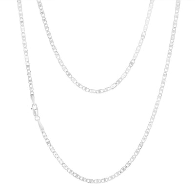 Sterling Silver Anchor 50 Gauge 45cm Chain