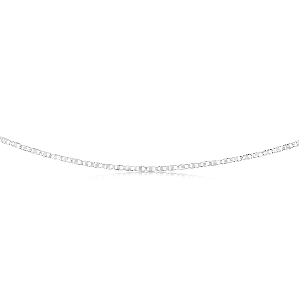 Sterling Silver Anchor 50 Gauge 45cm Chain