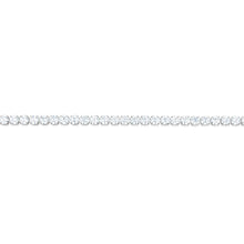 Load image into Gallery viewer, Sterling Silver White Zirconia 19cm Tennis Bracelet