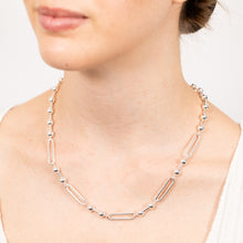 Load image into Gallery viewer, Sterling Silver Link And Ball 45cm Chain