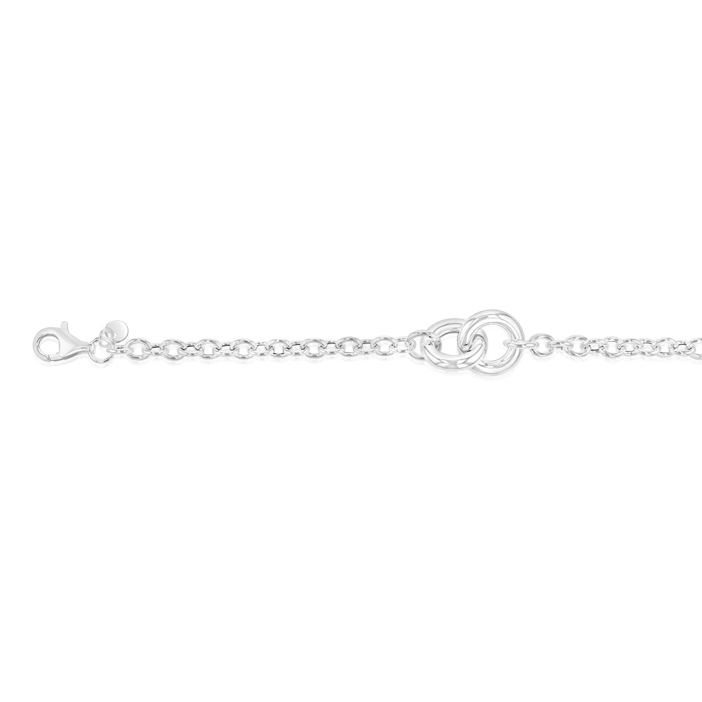 Sterling Silver Fancy Belcher 20cm Bracelet