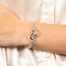 Load image into Gallery viewer, Sterling Silver Fancy Belcher 20cm Bracelet