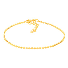 Load image into Gallery viewer, Sterling Silver Gold Plated Diamond Cut Fancy 18+3cm Bracelet
