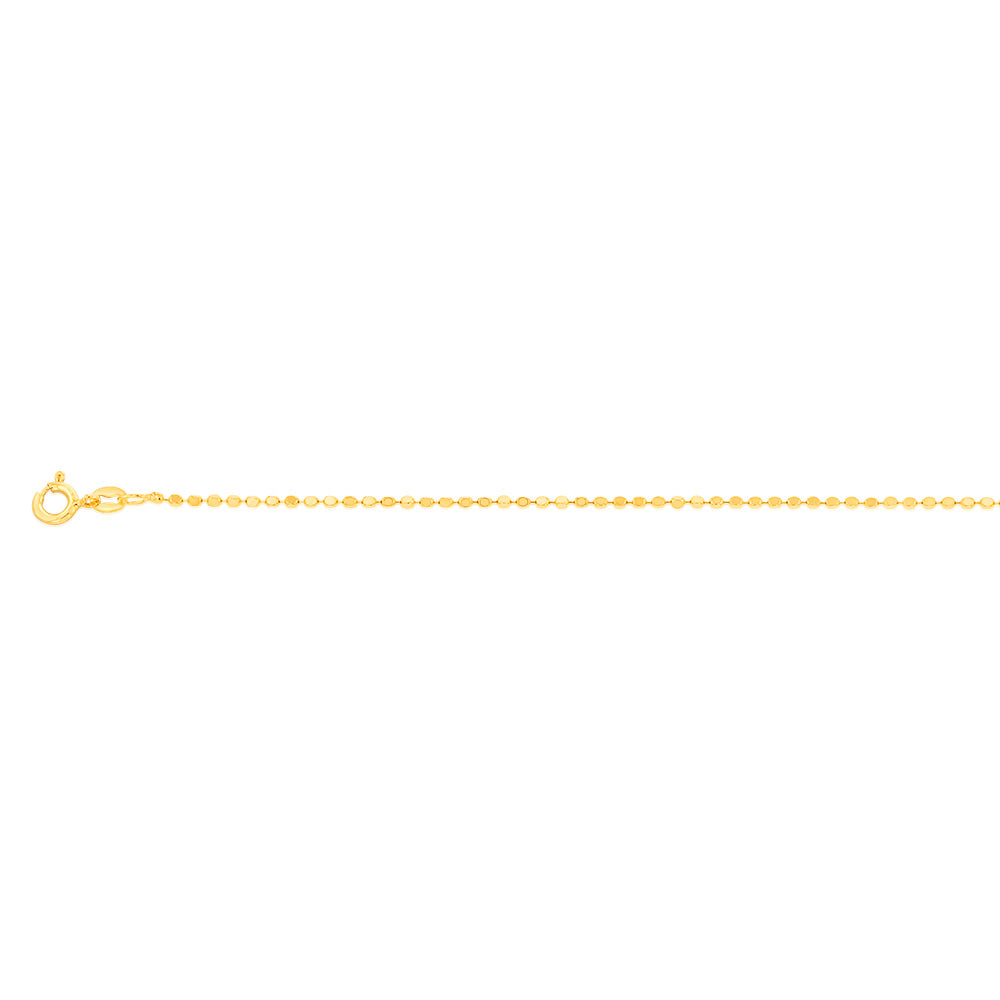 Sterling Silver Gold Plated Diamond Cut Fancy 18+3cm Bracelet
