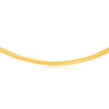 Load image into Gallery viewer, Sterling Silver Gold Plated Oval Snake 45cm Chain