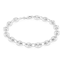 Load image into Gallery viewer, Sterling Silver Puff 17.5cm Bracelet