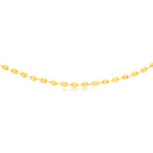 Load image into Gallery viewer, Sterling Silver Gold Plated Puff 50.5cm Chain
