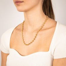 Load image into Gallery viewer, Sterling Silver Gold Plated Puff 50.5cm Chain
