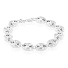 Load image into Gallery viewer, Sterling Silver Puff 17.5cm Bracelet