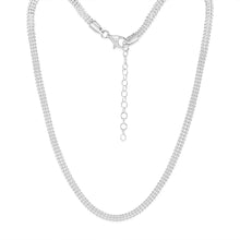 Load image into Gallery viewer, Sterling Silver Broad 42+5cm Chain