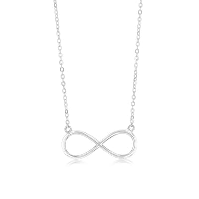 Sterling Silver Infinity Pendant on 40+5cm Chain