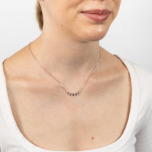 Load image into Gallery viewer, Sterling Silver Cubic Zirconia Fancy Pendant On 40+5cm Chain