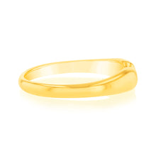 Load image into Gallery viewer, Sterling Silver Gold Plated Polished Open Ring