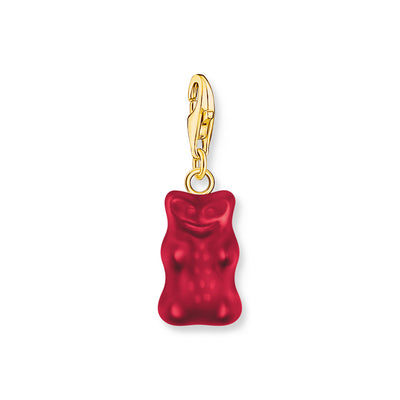 Thomas Sabo Gold Plated Sterling Silver Charm Club Haribo Strawberry Red Bear Charm