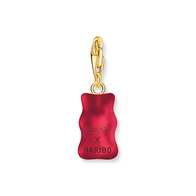 Thomas Sabo Gold Plated Sterling Silver Charm Club Haribo Strawberry Red Bear Charm