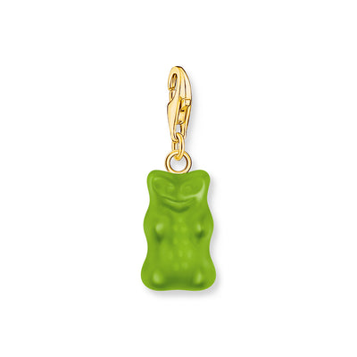 Thomas Sabo Gold Plated Sterling Silver Charm Club Haribo Apple Green Bear Charm