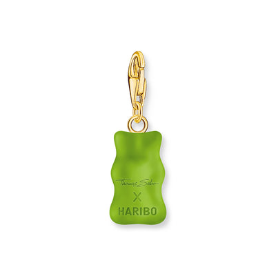 Thomas Sabo Gold Plated Sterling Silver Charm Club Haribo Apple Green Bear Charm