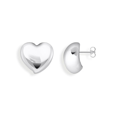 Thomas Sabo Sterling Silver Bold Heart Stud Earrings