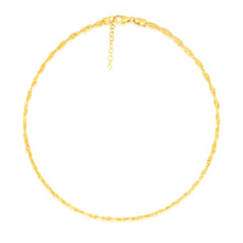 Load image into Gallery viewer, Sterling Silver Gold Plated Fancy Braided 42+3cm Chain