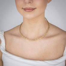 Load image into Gallery viewer, Sterling Silver Gold Plated Fancy Braided 42+3cm Chain