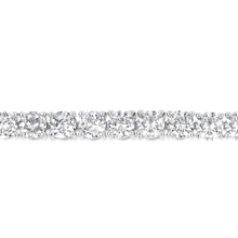 Load image into Gallery viewer, Sterling Silver Rhodium Plated 4mm Cubic Zirconia 18.4cm Tennis Bracelet