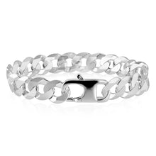 Load image into Gallery viewer, Sterling Silver Flat 300Gauge Curb 23cm Bracelet
