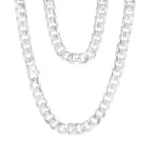 Load image into Gallery viewer, Sterling Silver Fancy 300 Gauge Oval Curb 50cm Chain