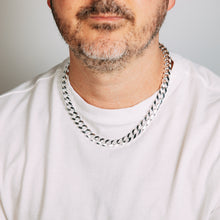 Load image into Gallery viewer, Sterling Silver Fancy 300 Gauge Oval Curb 50cm Chain