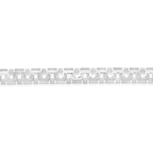 Load image into Gallery viewer, Sterling Silver Greek Design 500 Gauge Box 21cm Bracelet