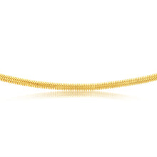 Load image into Gallery viewer, Sterling Silver Gold Plated Bolt Ring Cashmere 50cm Chain
