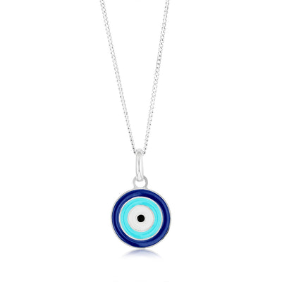 Sterling Silver Evil Eye Pendant