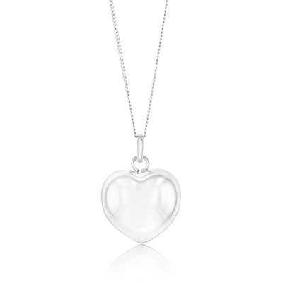Sterling Silver Fancy Heart Pendant
