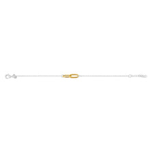 Load image into Gallery viewer, Sterling Silver Two Tone Infinity 17+2cm Bracelet