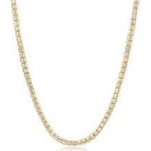 Load image into Gallery viewer, Sterling Silver Gold Plated Fancy 150 Gauge 45cm Chain