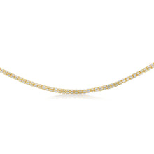 Load image into Gallery viewer, Sterling Silver Gold Plated Fancy 150 Gauge 45cm Chain