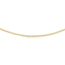 Load image into Gallery viewer, Sterling Silver Gold Plated Fancy 150 Gauge 45cm Chain