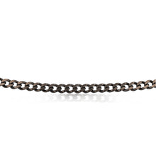 Load image into Gallery viewer, Sterling Silver Black Rhodium Plated Curb 150 Gauge 55cm Chain