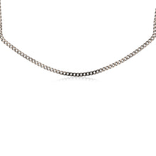 Load image into Gallery viewer, Sterling Silver Black Rhodium Plated Curb 150 Gauge 55cm Chain