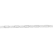 Load image into Gallery viewer, Sterling Silver Fancy Patterned Paperclip 90 Gauge 19cm Bracelet