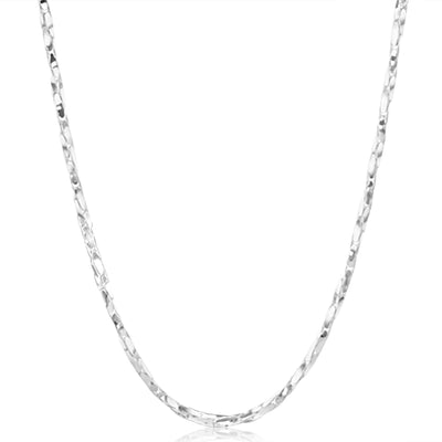 Sterling Silver Fancy 160 Gauge Twisted 45cm Chain