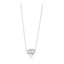 Load image into Gallery viewer, Sterling Silver Mini Puffed Heart Pendant on Chain