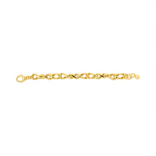 Load image into Gallery viewer, Sterling Silver Gold Plated Chunky Twisted 19cm Bracelet