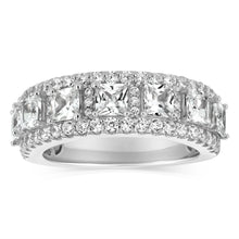 Load image into Gallery viewer, Sterling Silver White Cubic Zirconia Fancy Ring