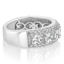Load image into Gallery viewer, Sterling Silver White Cubic Zirconia Fancy Ring