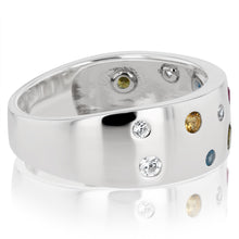 Load image into Gallery viewer, Sterling Silver Multicolour Cubic Zirconia Fancy Ring